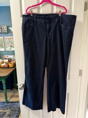 torrid Studio by torrid Navy Pull-On Wide-Leg Pants